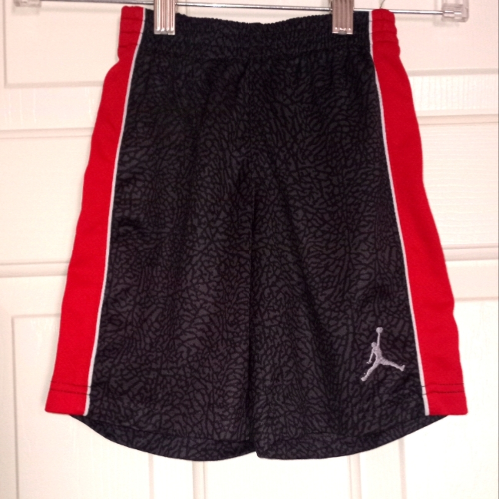Kids Boys Short, Color Black and Red, Size 4
